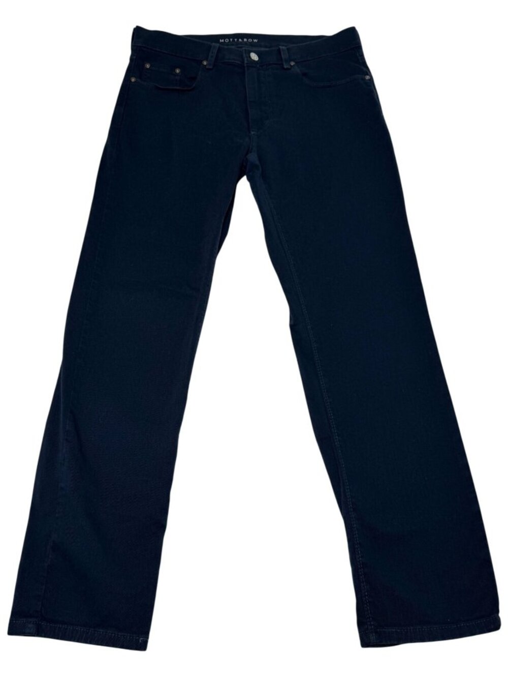 Mott & Bow Jeans Mens 33x30 Slim Straight Stretch Medium Wash Denim Blue Casual